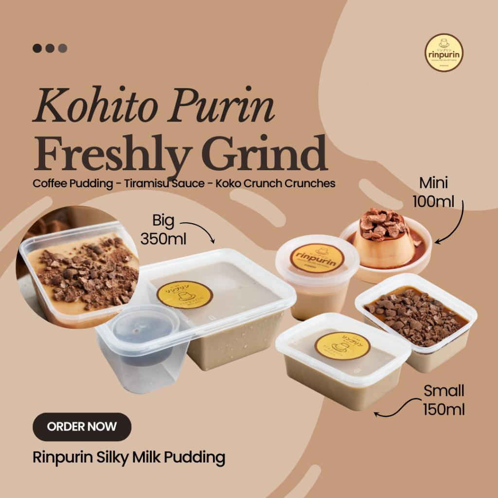 

KOHITO PURIN - Rinpurin Silky Milk Pudding Susu Jepang - coffee kopi