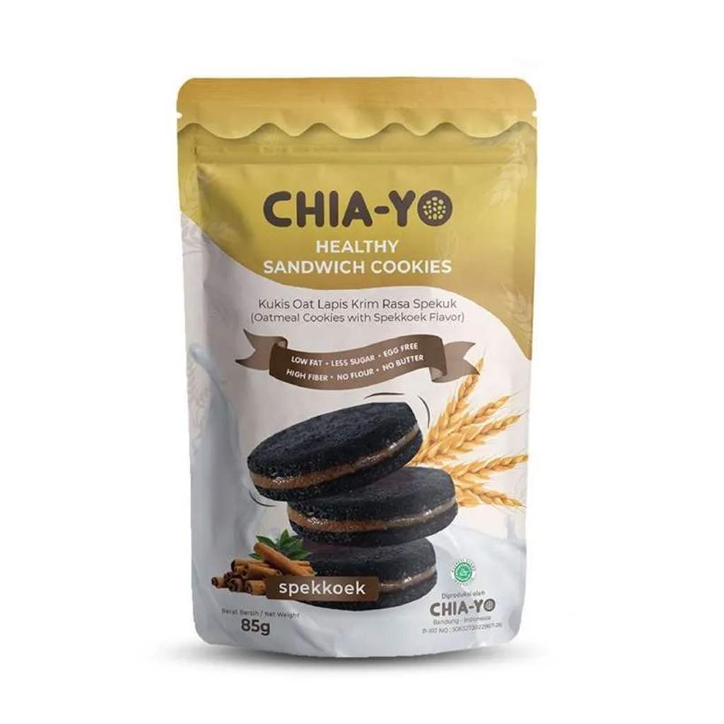 

Chia Yo Sandwich Cookies Spekkoek / Cemilan Sehat 85 Gr