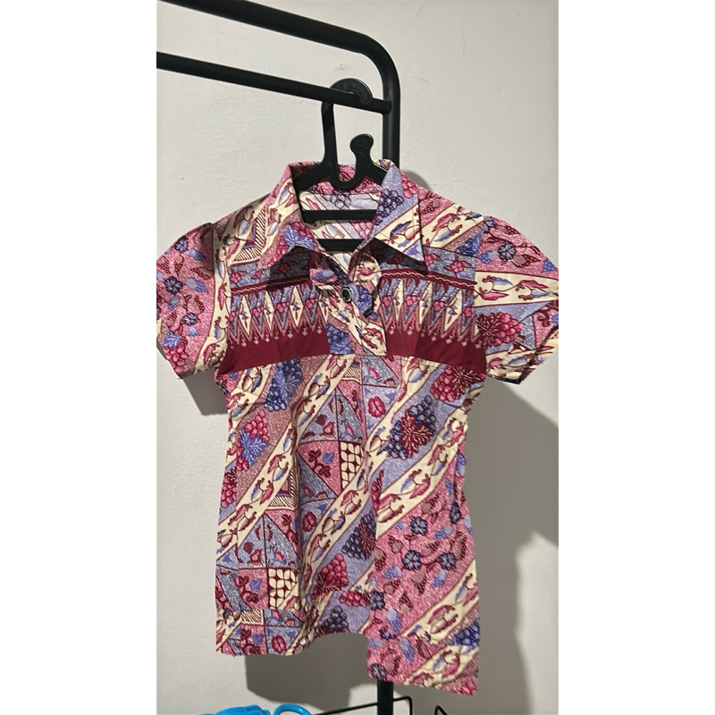 baju batik anak cewe ungu batik prilopp