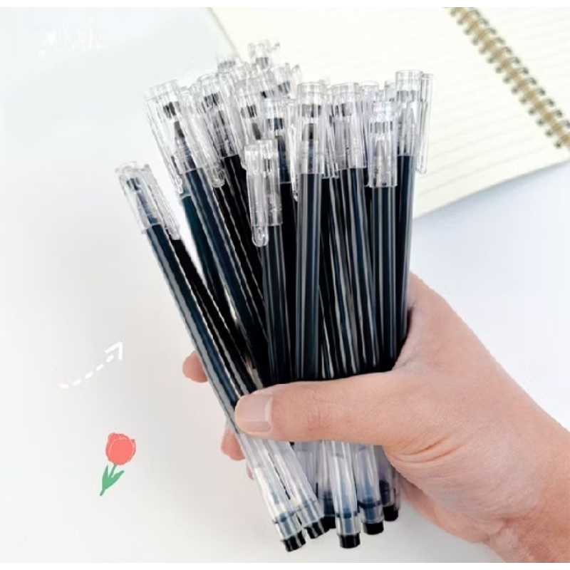

Pulpen Gel warna black hitam alat tulis sekolah kuliah per pcs