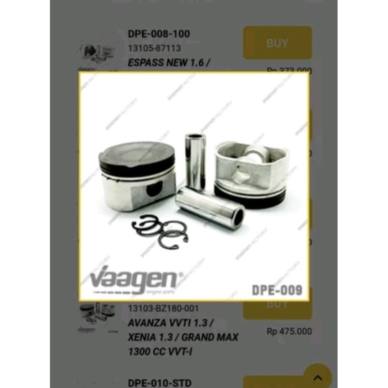 Piston seher TEIKIN FEROZA