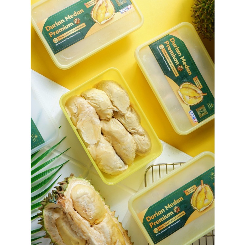 

Durian Medan yellow box / duren kupas 500gram frozen