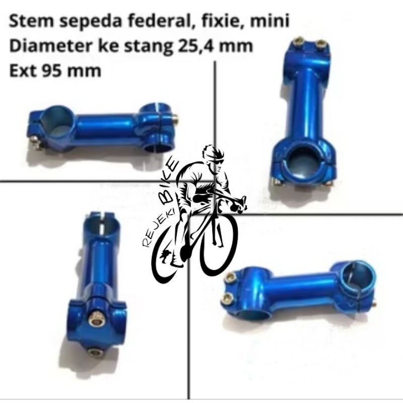 STEM SEPEDA FIXIE/FEDERAL 25,4" EXT. 95 MM ALOY