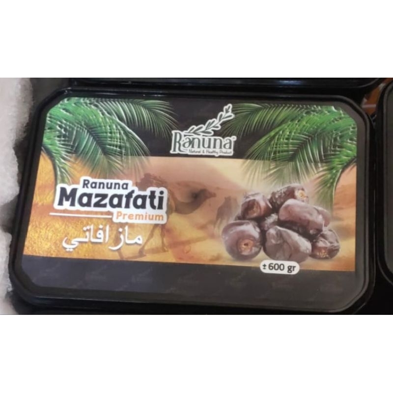 

Kurma Korma Bam Premium Ranuna Mazafati Bentuk Seperti Anggur Lembut Manis 600 Gram