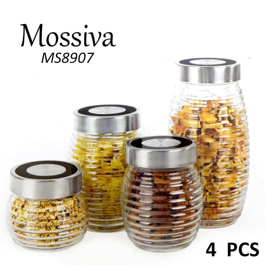 Toples Mossiva Tawon 8907 / Toples Kaca lebaran / Toples Kue / Toples Permen / Toples Serbaguna / Te