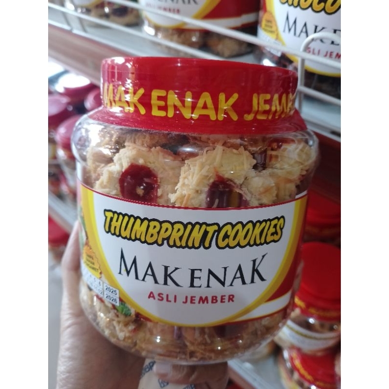 

THUMBPRINT COOKIES MAK ENAK/OLEH2 JEMBER/SNACK/CAMILAN/KUE LEBARAN