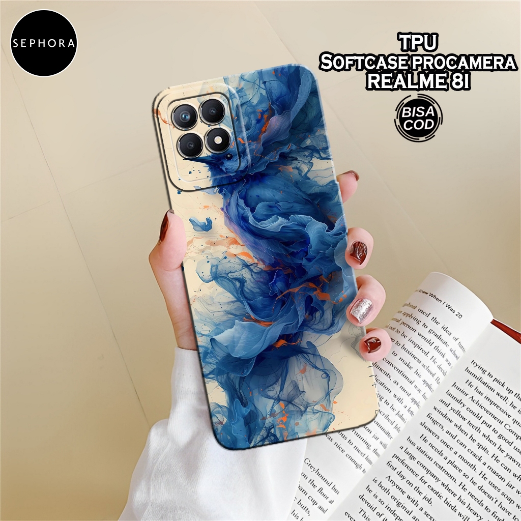 Case Realme 8i Terbaru - Fashion Case Abstrak - Softcase Realme 8i Terbaru - Case Pro Camera - Casin