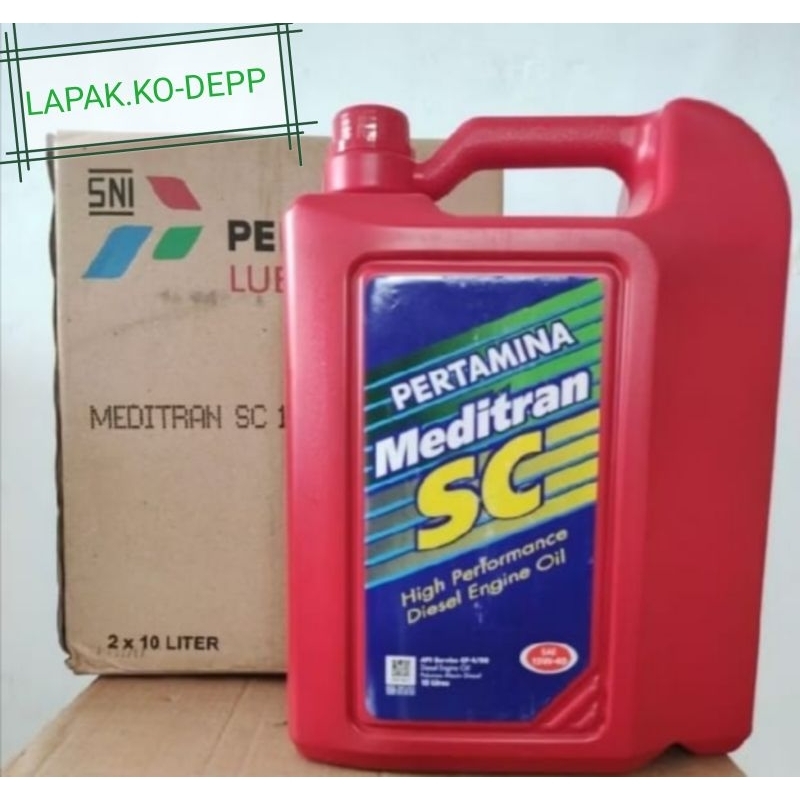 OLI MEDITRAN SC SAE 40 10 LITER/OLI PERTAMINA MEDITRAN SC 10 LITER