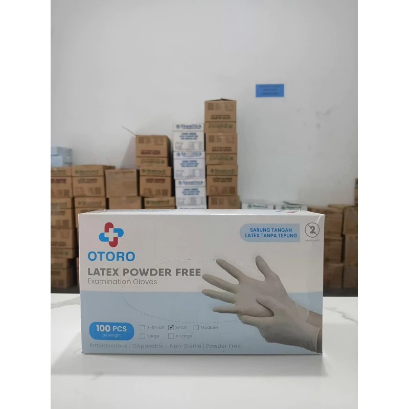 Otoro Latex Powder Free Examination Gloves