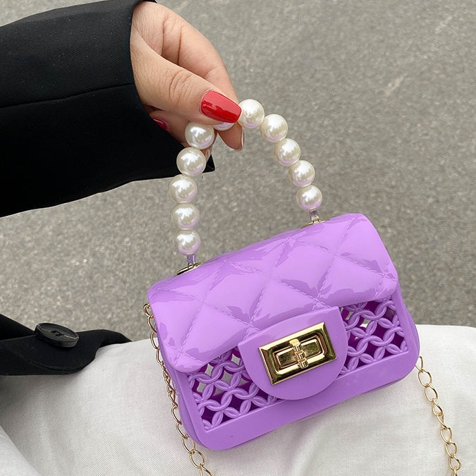 Thala | Tas Selempang Jelly Mutiara Batik Motif Fashion Anak Wanita Tidak Muat HP