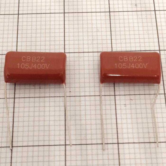 Capacitor Milar 105J-400V / Milar 105j - 400v / Milar 105-400volt / Kapasitor Milar 105-400v CBB22