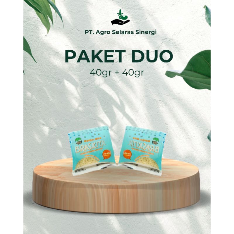 

Braskita 40gr paket Duo - Beras porang Instan - Khonjac Rice