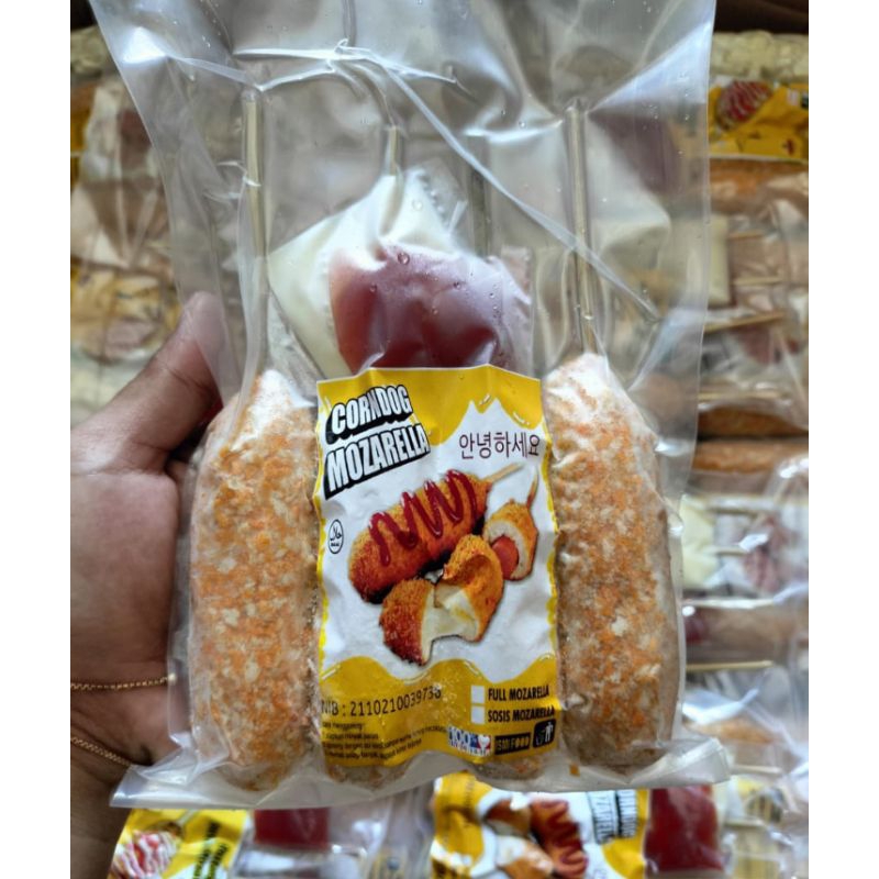 

Cemilan Corn dog mozarella | corn dog moza | corn dog bandung