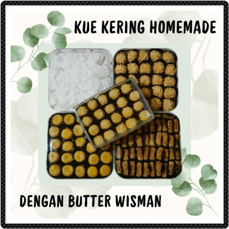 

Aneka Kue Kering Wisman Cookies Lebaran (Nastar Klasik-Kastangel-Putri Salju-Sagu Keju-Nastar Keju)