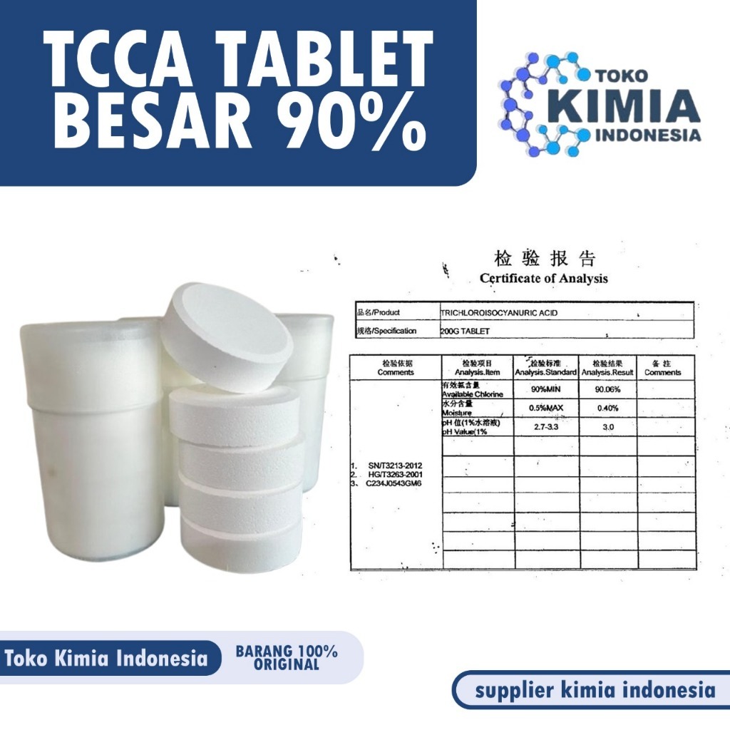 Kaporit Tablet Besar 1 Kg  / Klorin Tablet / Kaporit Air Sumur Penghilang Bau