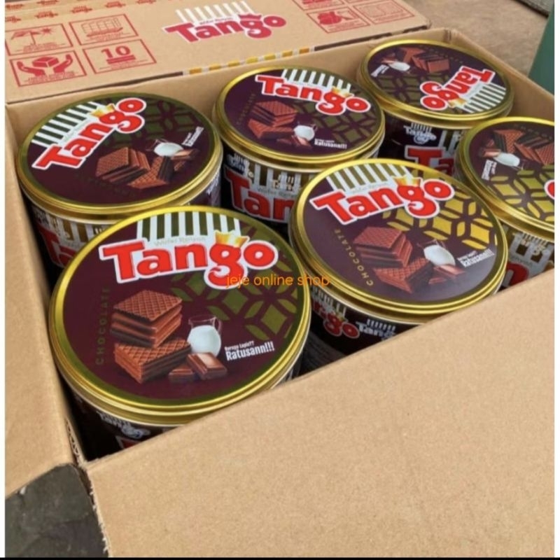 

TANGO WAFER KALENG 1 DUS 240 G / TANGGO KALENG 1 DUS COKLAT & VANILA ( ISI 6 PCS )