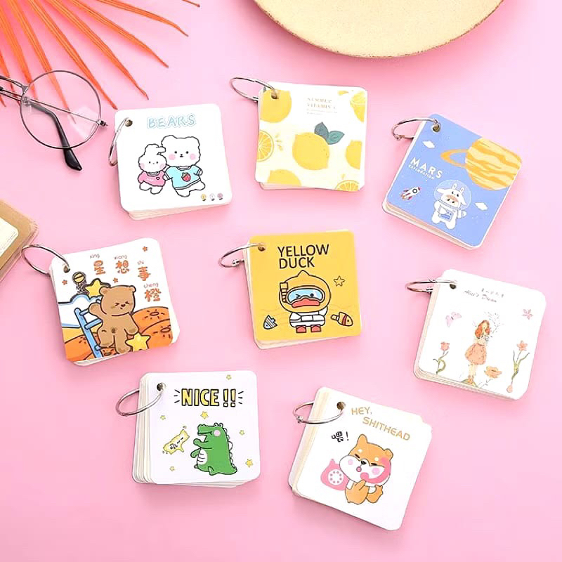 

[COMELA] NOTEBOOK RING MINI ISI 80 LEMBAR BUKU NOTE GANTUNG KARATER LUCU STICKY NOTE LUCU NOTEPAD DENGAN GANTUNGAN DIT BOOK 80 LEMBAR BUKU CATATAN MEMO KARAKTER