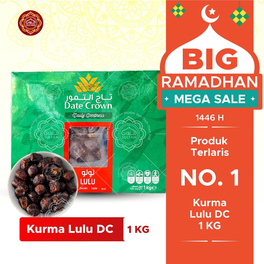 

KURMA LULU DATE CROWN 1kg Original Premium Kurma Lebaran Hampers