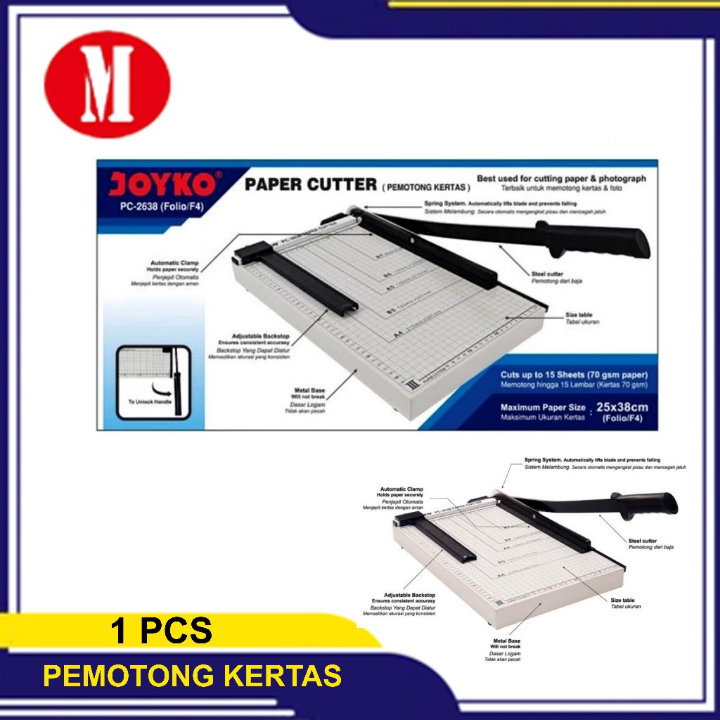 

Pemotong Kertas Joyko PC-2636 (Folio F4) Paper Cutter joyko