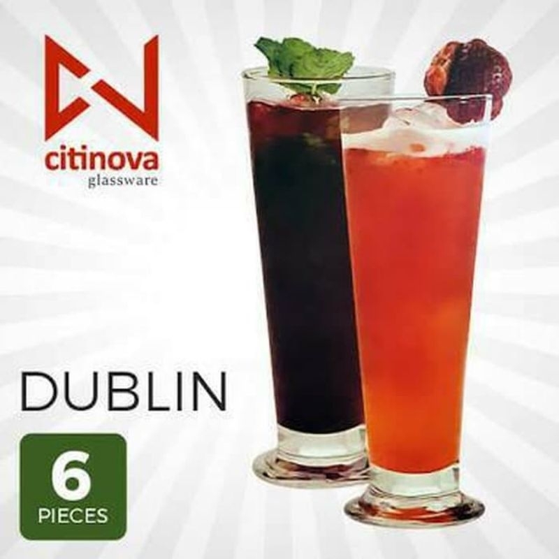 gelas kaca dublin citinova 6pcs/glassware/glass