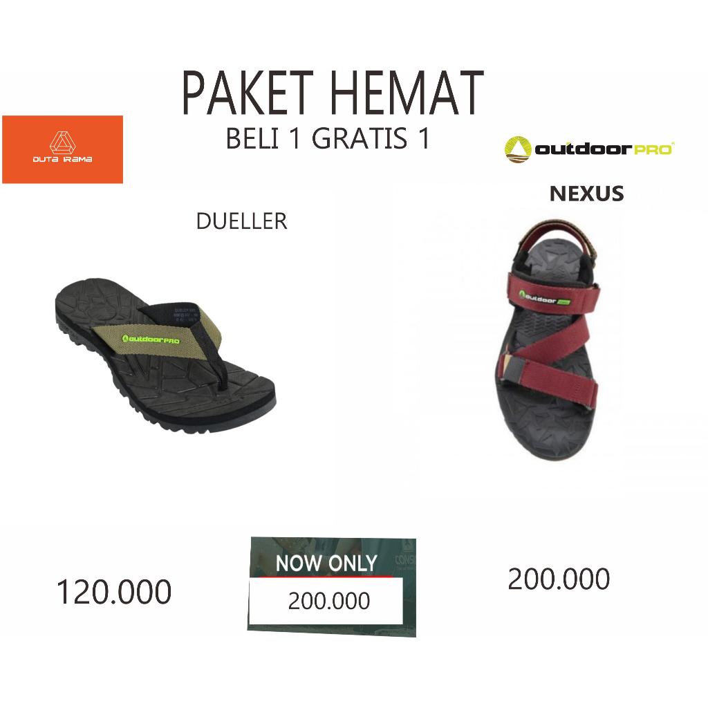 DUTAIRAMA - PAKET HEMAT BELI 1 GRATIS 1 SANDAL OUTDOOR NEXUS + DUELLER