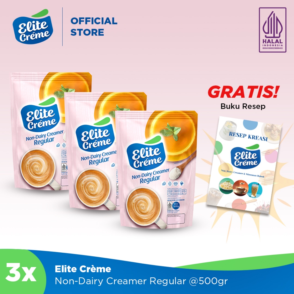 

Elite Creme Non Dairy Creamer Regular 500gr x 3