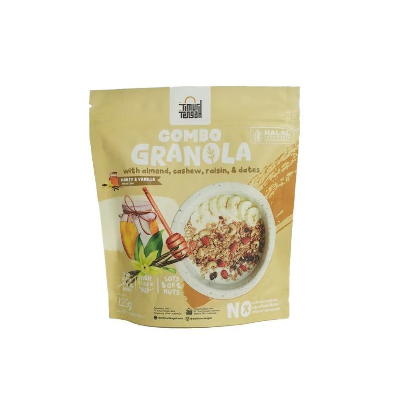 

Sereal Makanan Sehat Granola Honey Vanilla 125 gr Original by Premium Timur Tengah High Quality