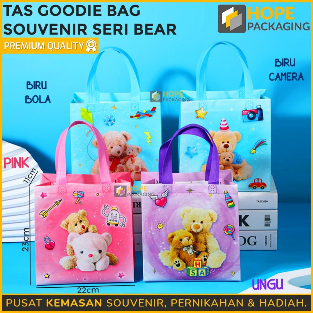 

Tas Goodie Bag Seri Bear/Tas animal/Tas Souvenir