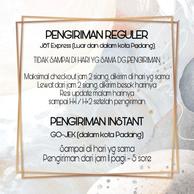 

Informasi jadwal pengiriman