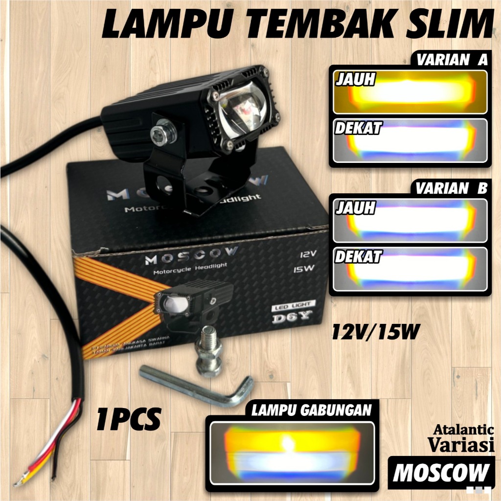 LAMPU TEMBAK FOGLAMP SQL SLIM / SOROT MINI GRILL MODEL SLIM / LAMPU TEMBAK MOTOR LAMPU SOROT MOSCOW 