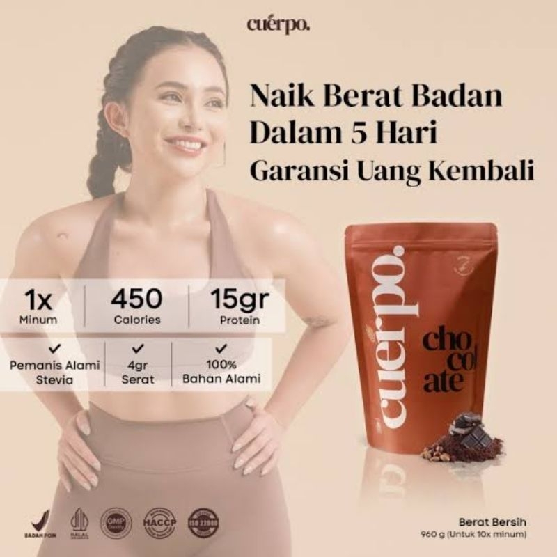 

CUERPO COKLAT OFFICIAL STORE - Cuerpo Susu Coklat Tinggi Kalori Dan Protein 960Gram Original