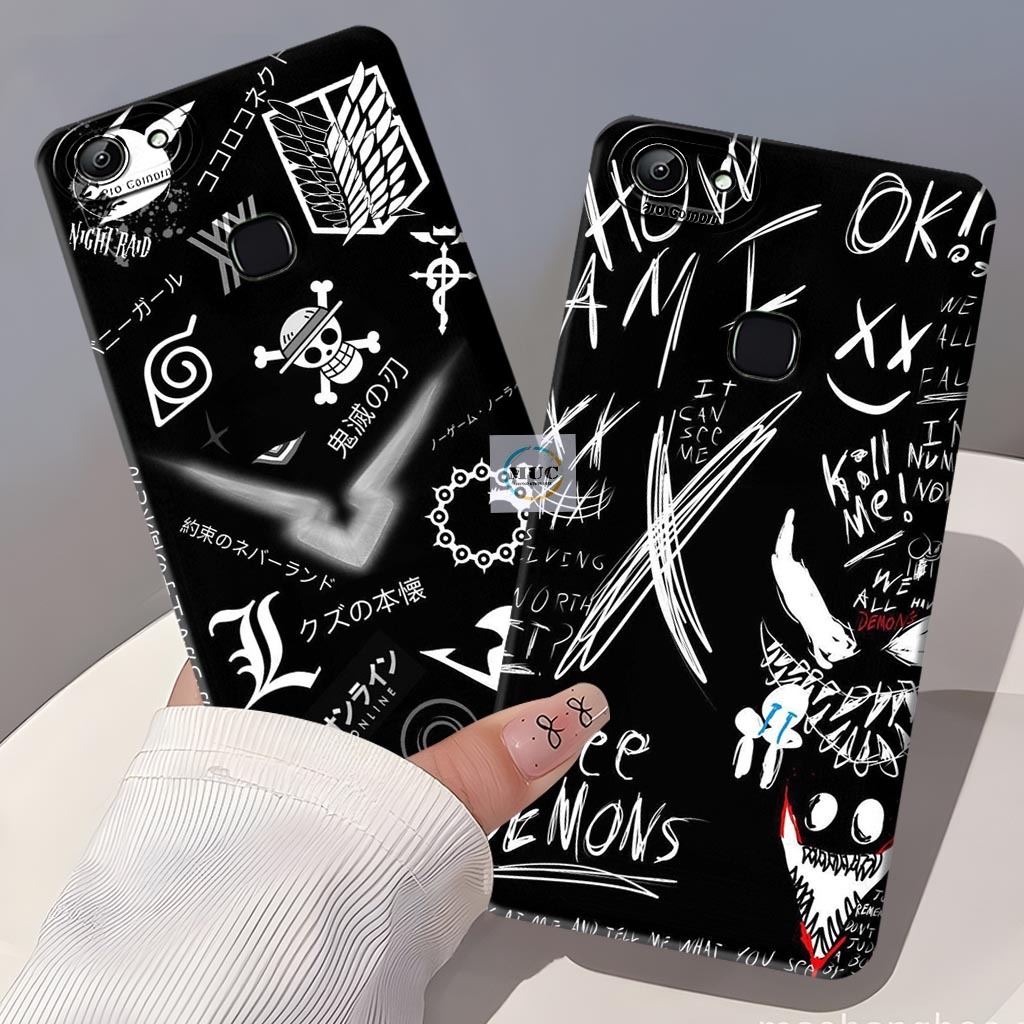Case Lentur Untuk Hp Vivo V7 Plus / V5 Plus / V9 / Vivo Z1 Pro - Case Aesthetic - Marbel Case - Baha