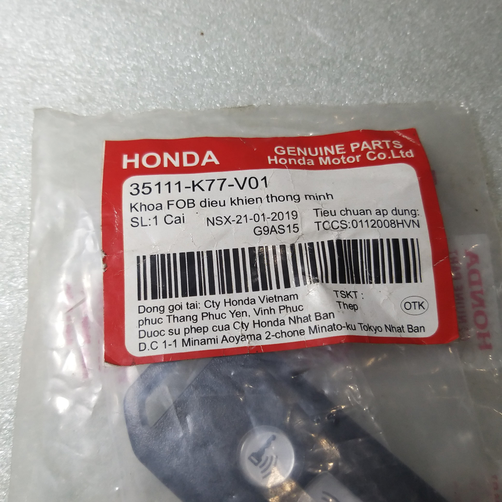 remote keyless honda pcx 150 adv 150 original vietnam K77