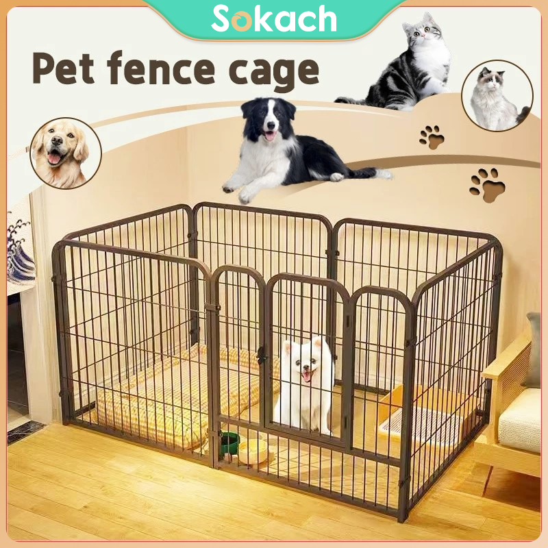 ✨Dikemas dengan aman✨Pagar anjing serbaguna Kandang Anjing Diy Kandang pagar perlindungan hewan Larg