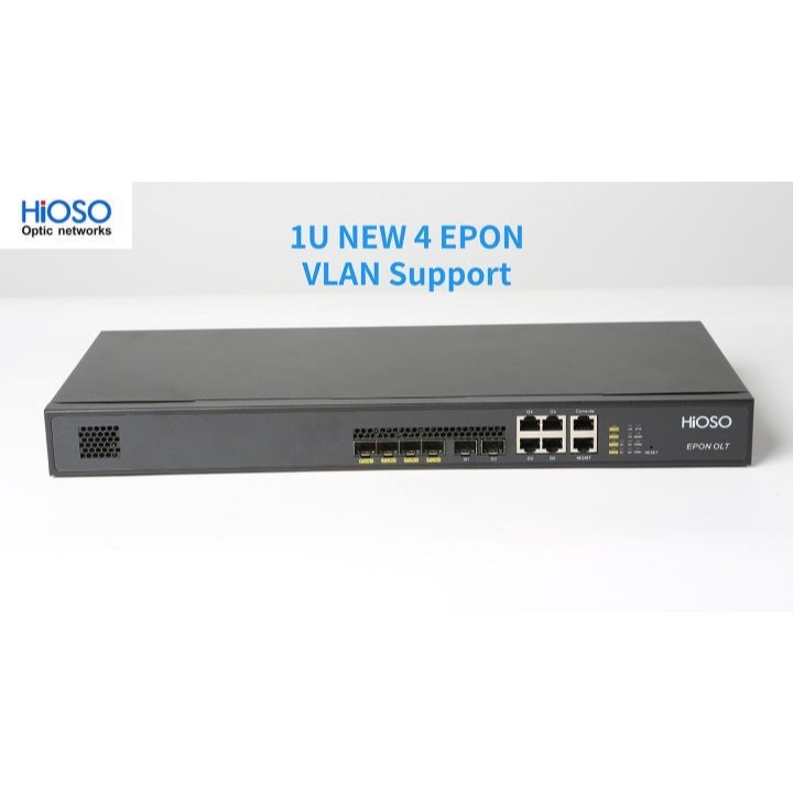 Hioso HA7304V 4-PON EPON OLT with 1U Rackmount - Garansi Resmi