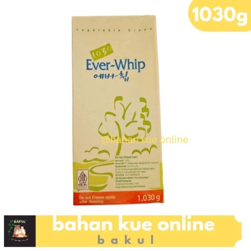 Ever whip non dairy whipping cream frozen