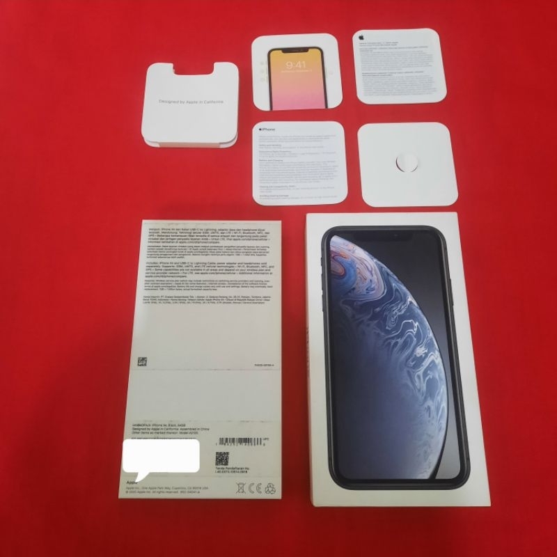 dus box iphone xr original 100% copotan digimap lengkap manual book