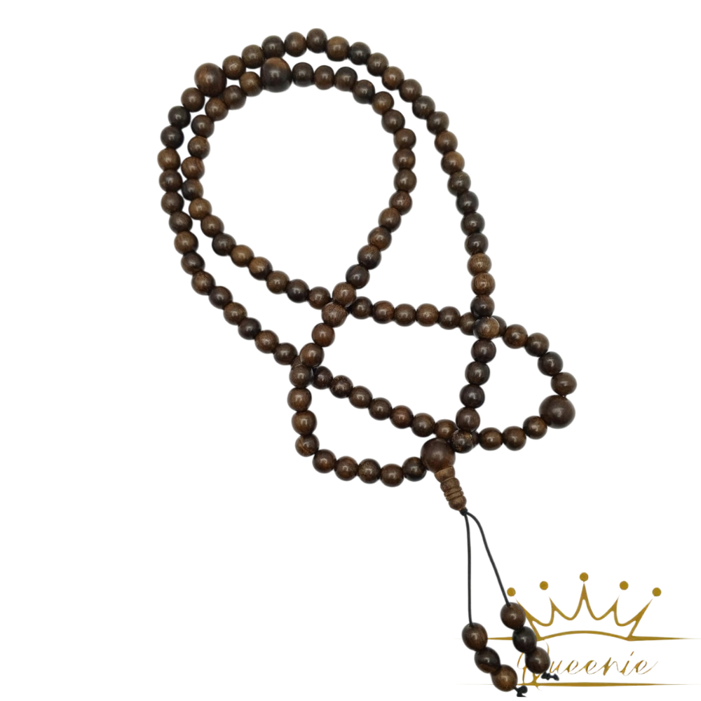 TASBIH BUDDHA 108 BUTIR | TASBIH KAYU GAHARU 8MM