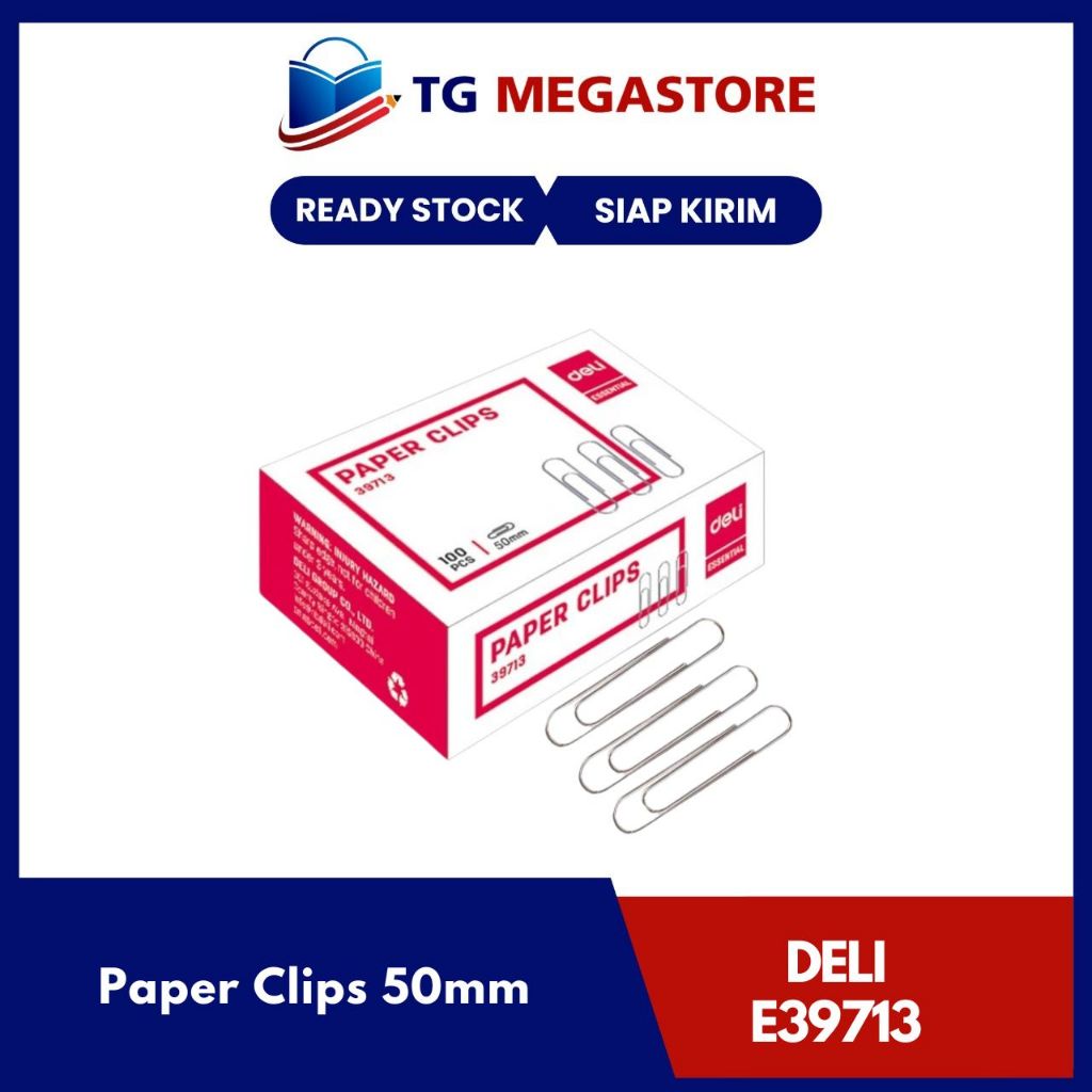

Paper Clips DELI Essential 50mm - E39713