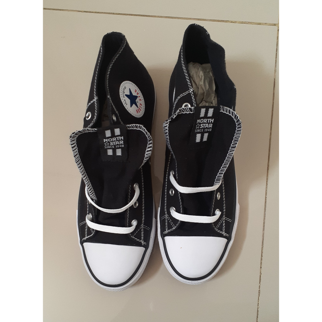 Sepatu Sneakers High Rise North Star Rover Black Size 43 (Original Bata)