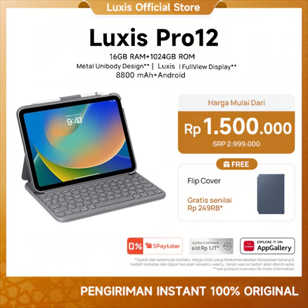 Luxis Tablet Pro12 (16GB+1024GB)11.6inch"lPS Screen Tablet Android15 8800 mAh Dual Sim CardadvanTabl
