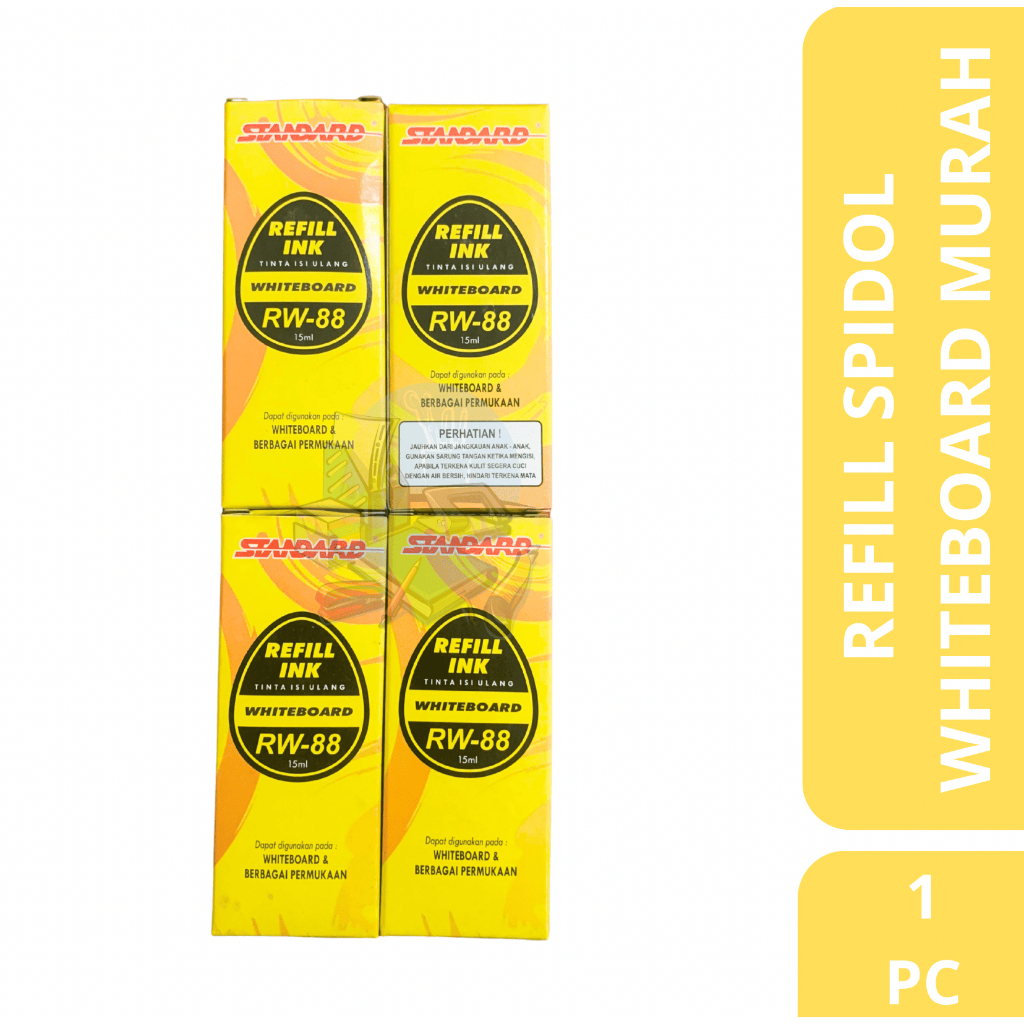 

[1 KOTAK] Refill Tinta Whiteboard / Tinta Isi Ulang Spidol Whiteboard Non Permanent Murah Warna Hitam 15ML Standard