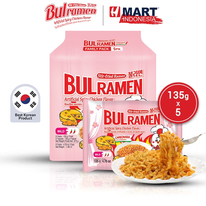 

BUL RAMEN Carbonara - Stir-Fried Ramen Carbonara 135g x 5pcs