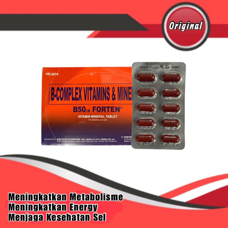 B50 Forten Vitamin ayam isi 10 kapsul
