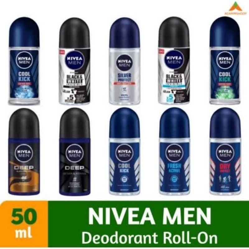 Nivea Men Cool Kick Roll On 50ml / Nivea Men Deodorant 50ml / Deodorant Nivea 50ml
