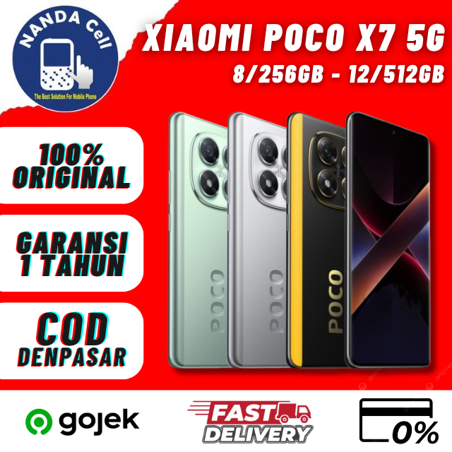 XlAOMI Poco X7 5G 12/512GB 8/256GB Garansi Resmi