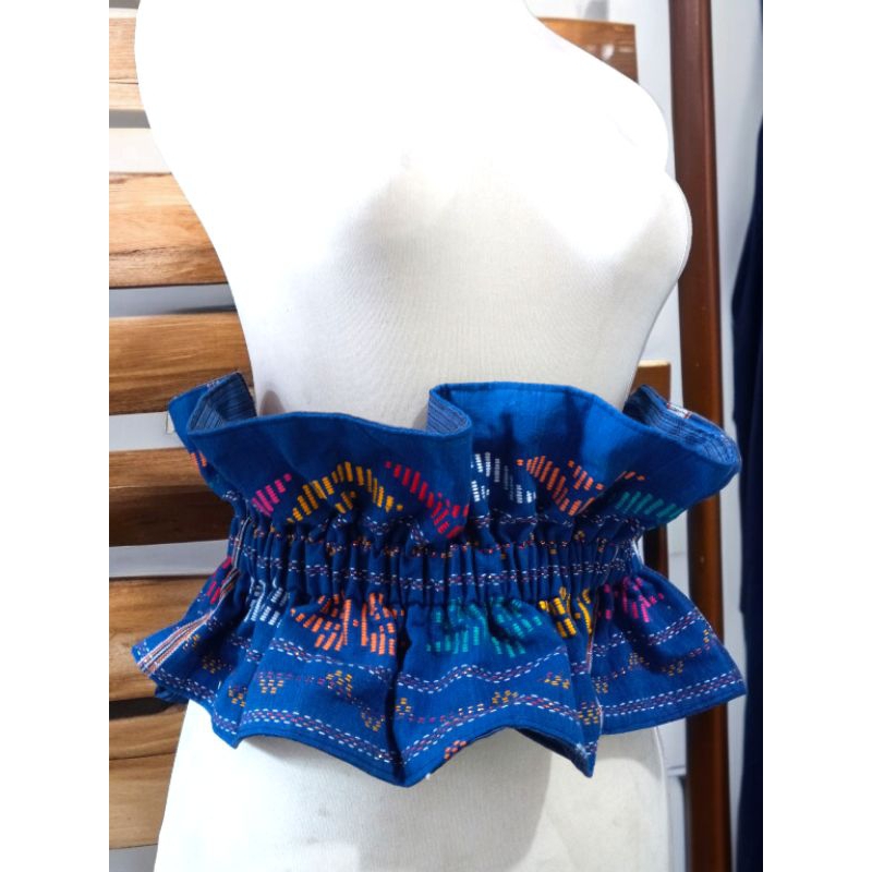 Obi belt ruffle ulos batak