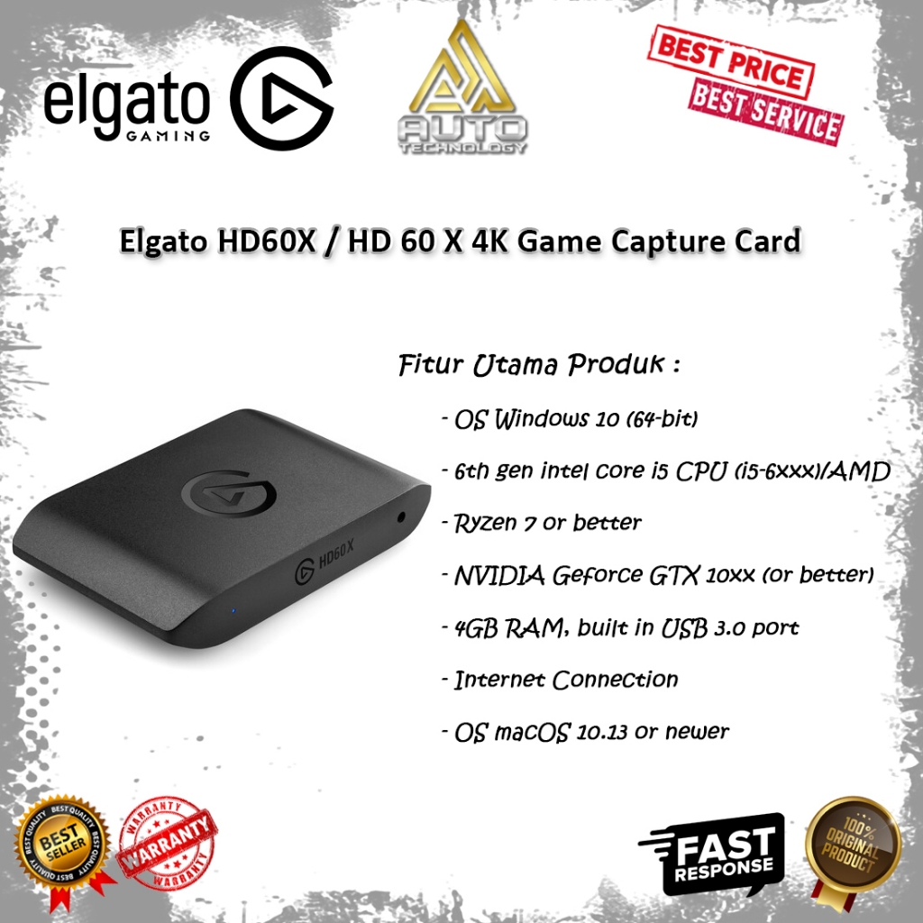 Elgato HD60X / HD 60 X 4K Game Capture Card