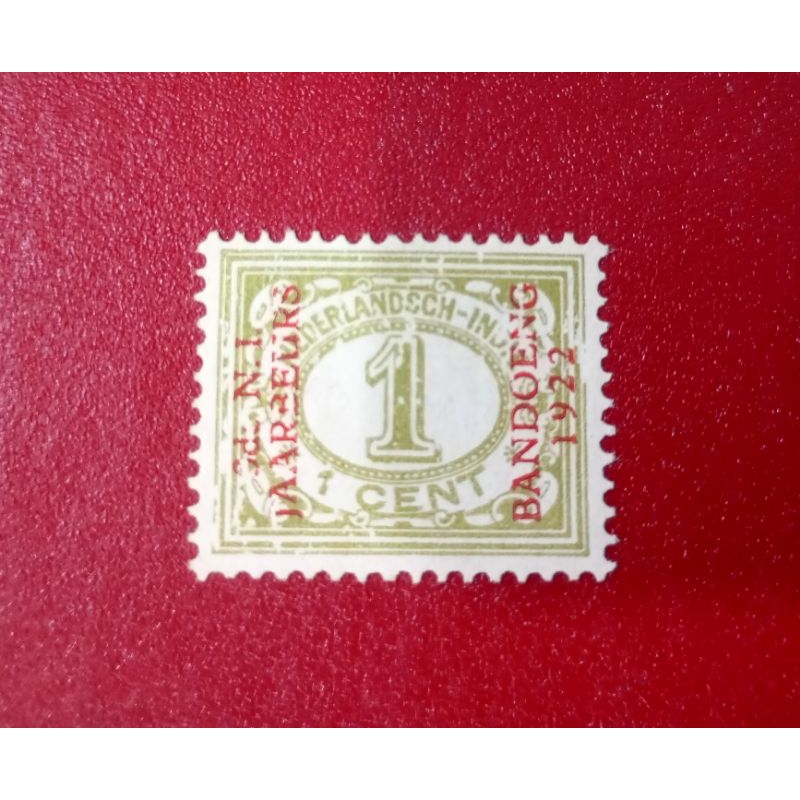 

PRANGKO NED INDIE CT JAARBEURS BANDOENG 1922 NOMINAL 1 CENT