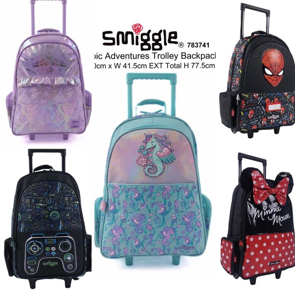 KODE M86C SMIGGLE Trolley  Tas Trolley Bag Anak  Tas Troli Trolly
